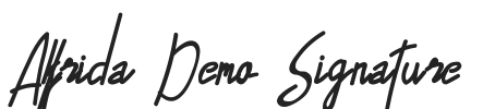 Alfrida Demo Signature.ttf字体下载