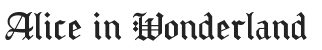 Alice in Wonderland.ttf字体下载