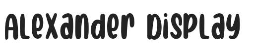 Alexander Display.ttf字体下载