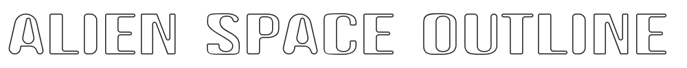Alien Space Outline.ttf字体下载