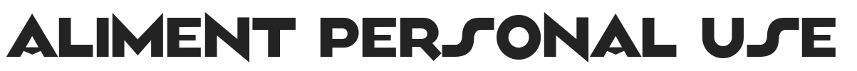 Aliment PERSONAL USE.ttf字体下载