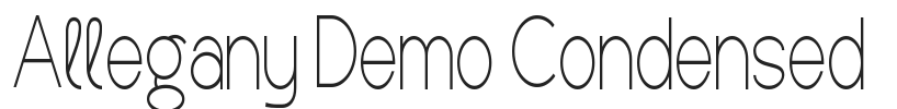 Allegany Demo Condensed.ttf字体下载