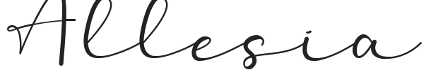 Allesia.ttf字体下载
