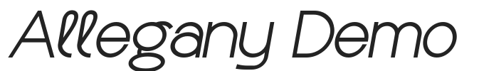 Allegany Demo.ttf字体下载