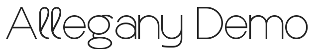 Allegany Demo.ttf字体下载