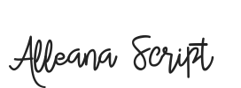Alleana Script.ttf字体下载