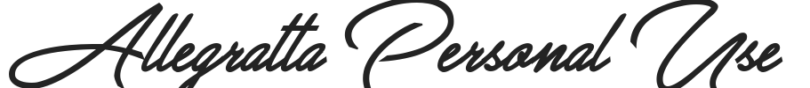 Allegratta Personal Use.ttf字体下载
