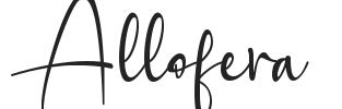 Allofera.ttf字体下载