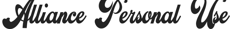 Alliance Personal Use.ttf字体下载