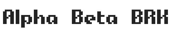 Alpha Beta BRK.ttf字体下载