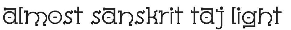 Almost Sanskrit Taj Light.ttf字体下载