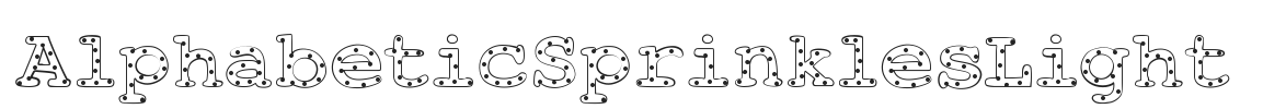 AlphabeticSprinklesLight.ttf字体下载