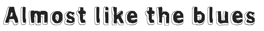 Almost like the blues.ttf字体下载