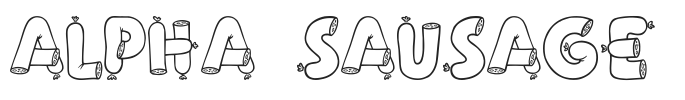 Alpha Sausage.ttf字体下载