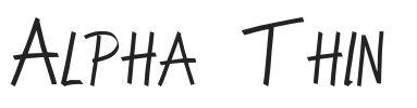 Alpha Thin.ttf字体下载