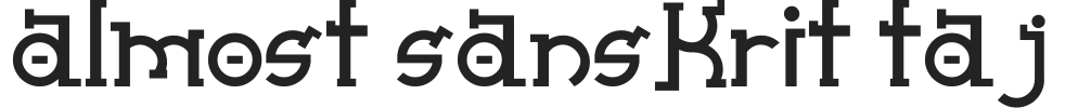 Almost Sanskrit taj.ttf字体下载