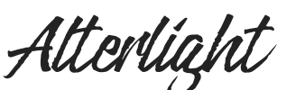 Alterlight.otf字体下载