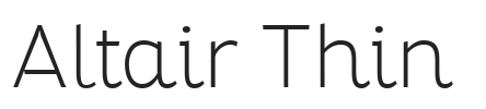 Altair Thin.ttf字体下载