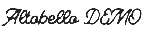 Altobello DEMO.otf字体下载