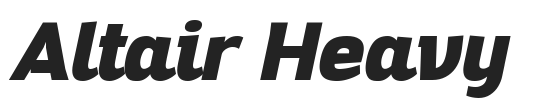 Altair Heavy.ttf字体下载