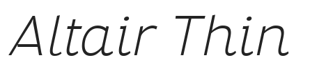 Altair Thin.ttf字体下载