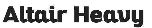 Altair Heavy.ttf字体下载