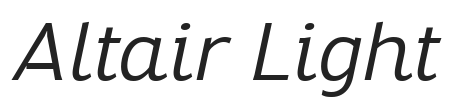 Altair Light.ttf字体下载