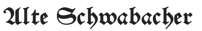Alte Schwabacher.ttf字体下载