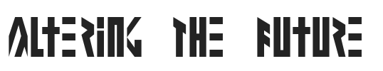 Altering The Future.ttf字体下载