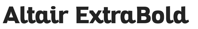 Altair ExtraBold.ttf字体下载