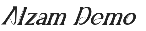 Alzam Demo.ttf字体下载