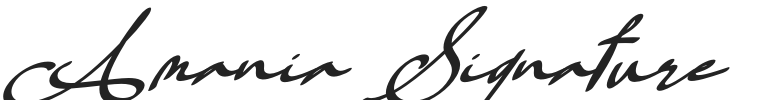 Amania Signature.ttf字体下载