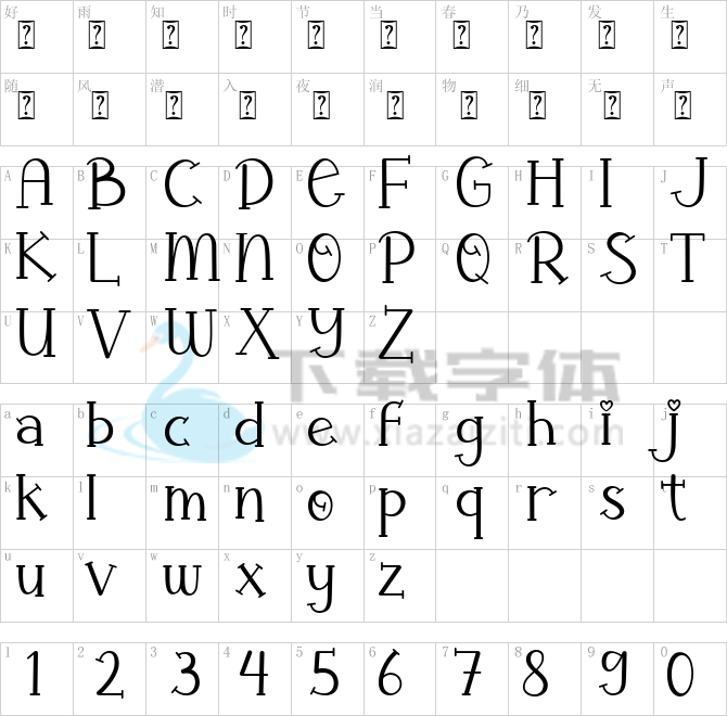 Amanilla.ttf字体下载