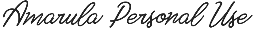 Amarula Personal Use.ttf字体下载