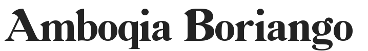 Amboqia Boriango.ttf字体下载