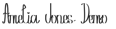 Amelia Jones Demo.ttf字体下载