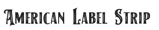 American Label Strip.ttf字体下载