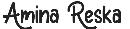 Amina Reska.otf字体下载