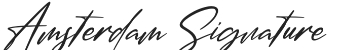 Amsterdam Signature.otf字体下载