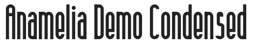 Anamelia Demo Condensed.ttf字体下载