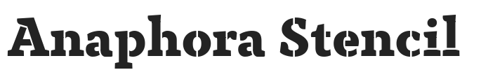 Anaphora Stencil.ttf字体下载