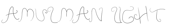Amulman Light.otf字体下载