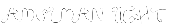 Amulman Light.ttf字体下载