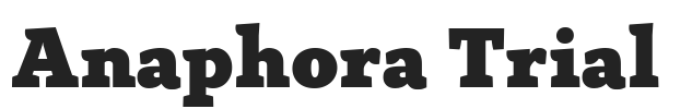 Anaphora Trial.ttf字体下载