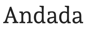 Andada.otf字体下载