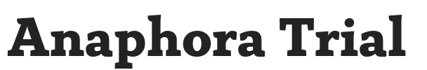 Anaphora Trial.ttf字体下载
