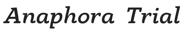 Anaphora  Trial.ttf字体下载