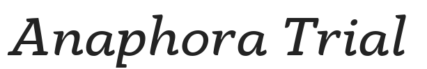 Anaphora Trial.ttf字体下载