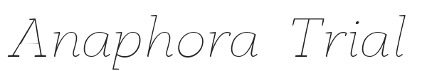 Anaphora  Trial.ttf字体下载