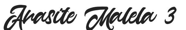 Anasite Malela 3.otf字体下载